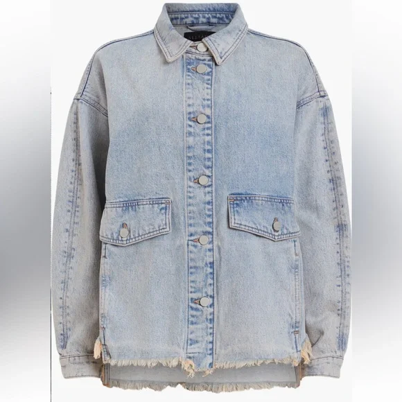 Allsaints Hettie Denim Shaket - Picture 6 of 8